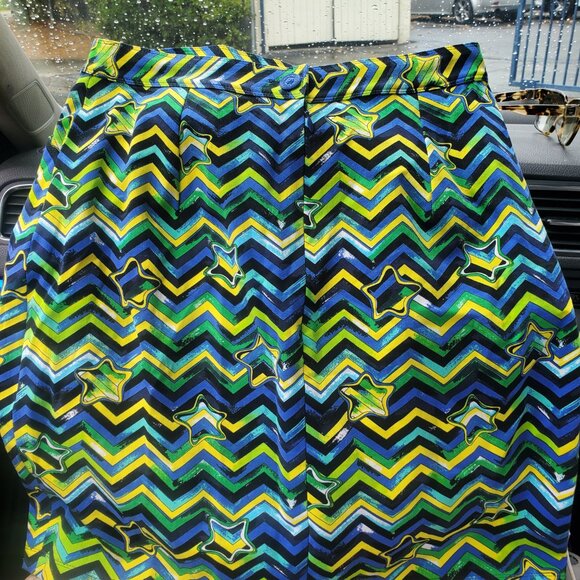 Gianni Versace Multicolored with "Stars" Pencil Skirt - Picture 2 of 6